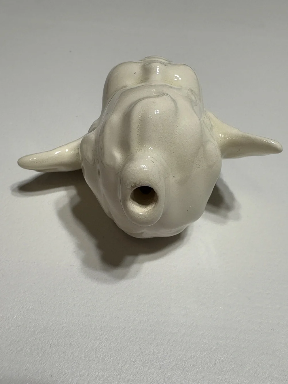 3 Vintage Ceramic Cherubs ornament White/off-white Glaze Holiday